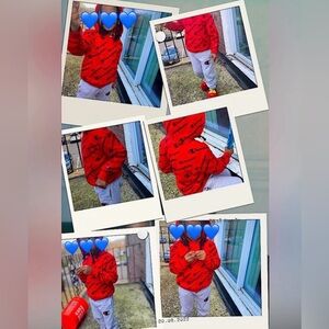 Champion red hoodie